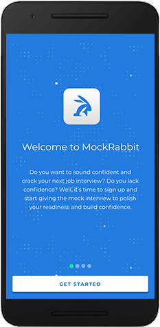 MockRabbit App-practicing the mock interview