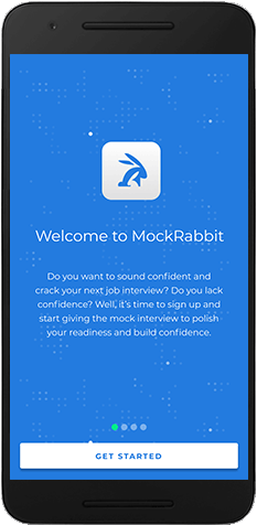 MockRabbit App-practicing the mock interview MockRabbit App-practicing the mock interview