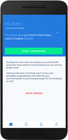 MockRabbit App-practicing the mock interview