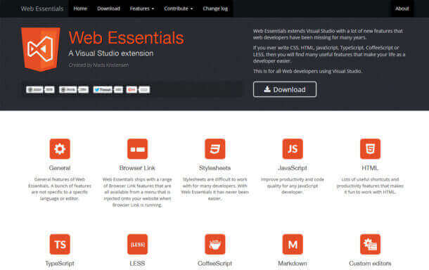 Web Essentials for Visual Studio